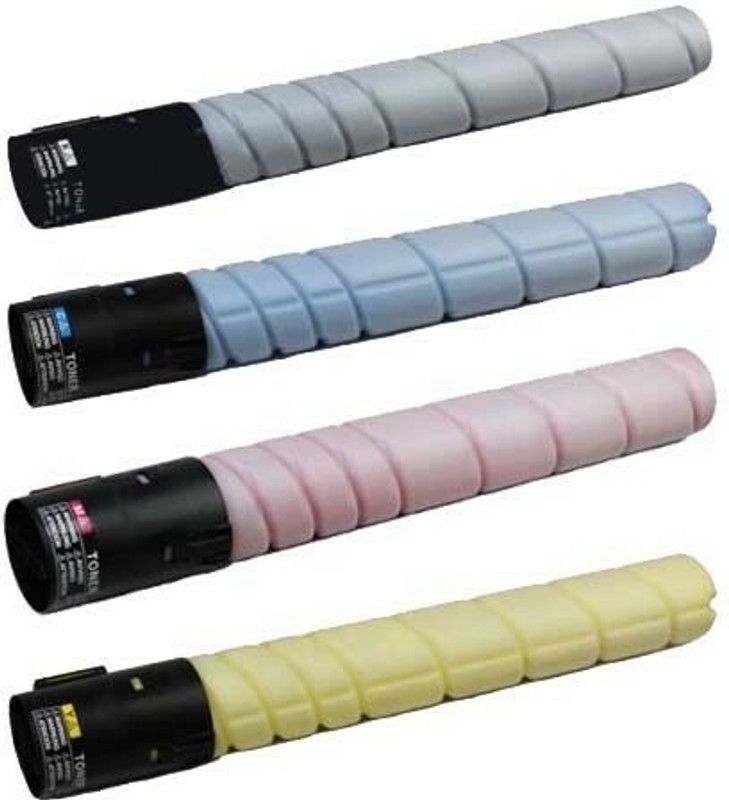Dubaria TN-321 Toner Cartridge Compatible Color Toner Cartridge For Konica Minolta Bizhub C364, C284, C224 All Four Color Cartridge Toner Kit TN-321Y , TN-321M , TN-321C , TN-321K (Black, Cyan, Magenta & Yellow) Black + Tri Color Combo Pack Ink Toner