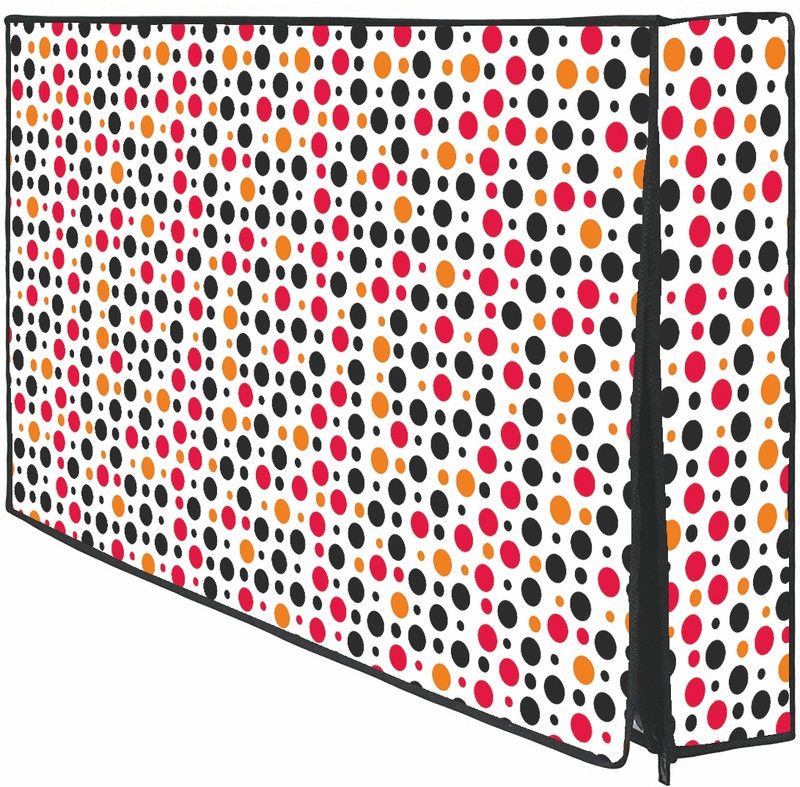 RANBOW 43 Inch LED TV Cover Water Proof for 43 inch LED TV Cover 43 Inch - LED-43-RD-BL-WHT-Dots  (Black, White)