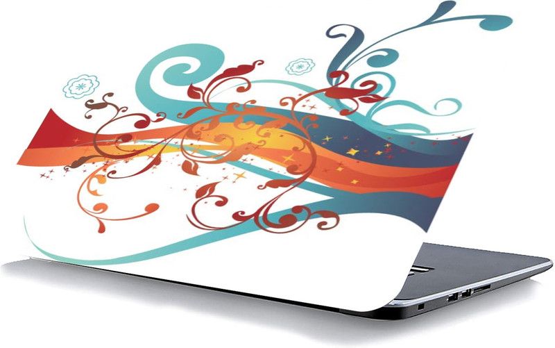 qthinfra QTH DYNAMIC DESIGN LAPTOP STICKER 15.5 Inch QTH-L18-1881 VINYL Laptop Decal 15.5