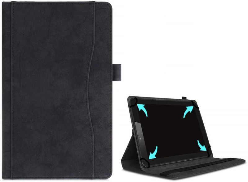 realtech Flip Cover for Lenovo Tab M8 (3rd Gen) (8 Inch 2021 Modal)  (Black, Dual Protection)