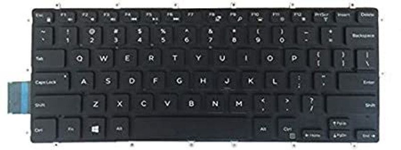zikson Compatible For Dell 3443-Inspire Laptop Keyboard Black Key Laptop Keyboard Replacement Key