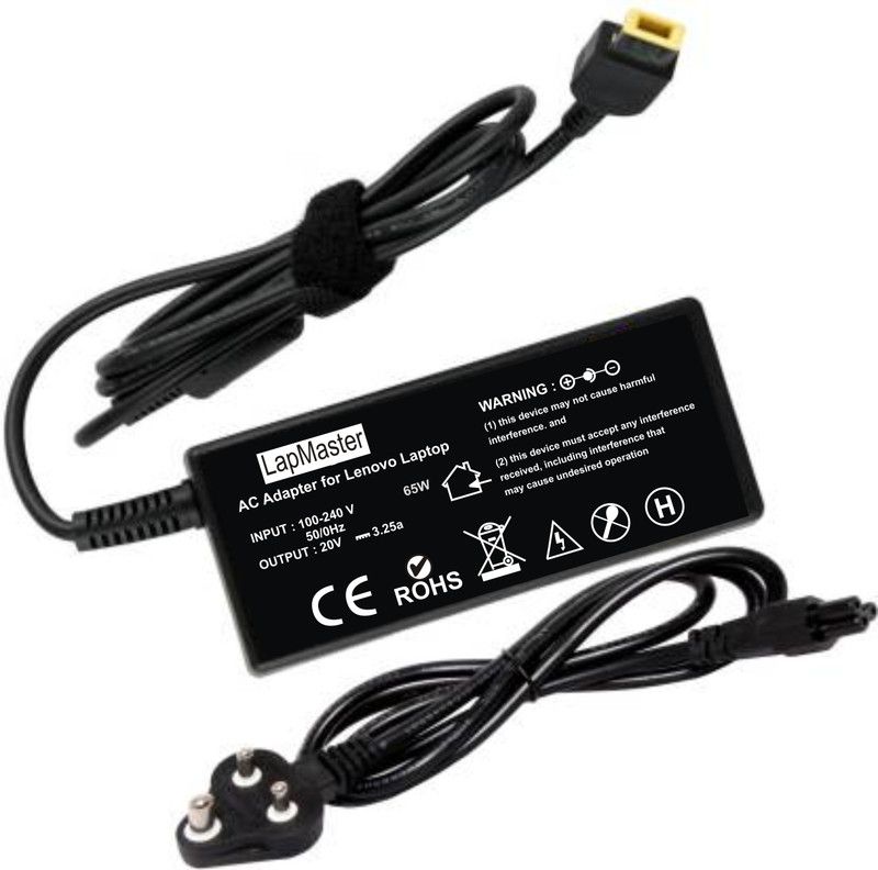 LAPMASTER B40,B40-30,B40-45,B40-70 65w 3.25a (USB Slim Pin) Adapter(Power Cord Included) 65 W Adapter  (Power Cord Included)