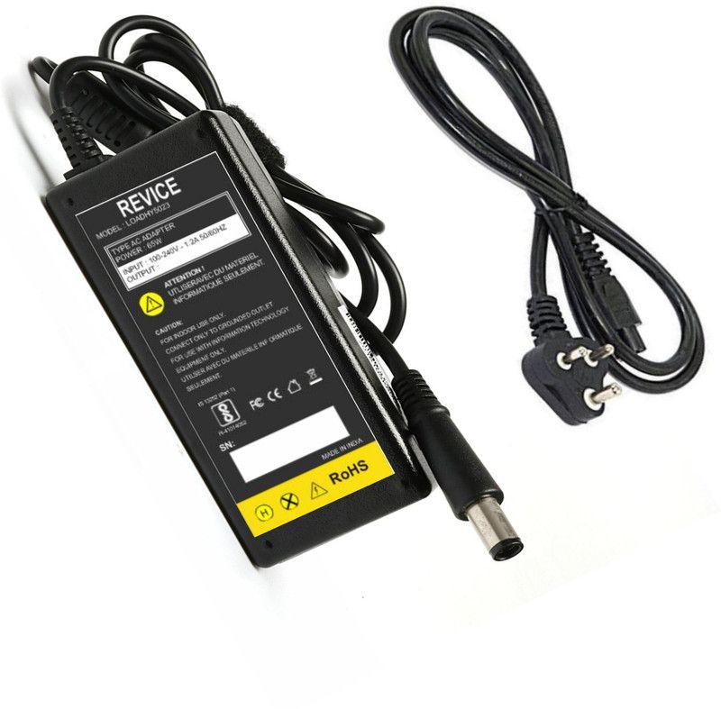Revice Laptop charger for 310-7696 13z 5323 19.5V 3.34A Pin 7.4 x 5.0mm 65 W Adapter  (Power Cord Included)