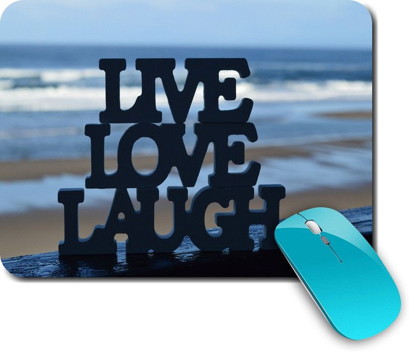 whats your kick Live Love Laugh | Live | Motivational | Quotes | Printed Mouse Pad/Designer Waterproof Coating Gaming Mouse Pad For Computer/Laptop (Multi11) Mousepad  (Multicolor)