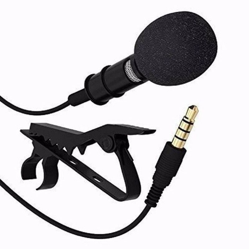 DIABOLIC HIGH QUALITY COLLAR MICROPHONE WITH 3.5mm jack RECORDING /voice recording/ COLAR MICROPHONE  (Black)