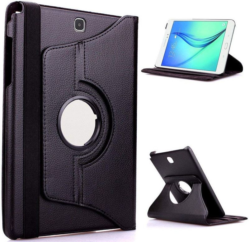 S-Hardline Flip Cover for Samsung Galaxy Tab A SM-T550, T551, T555, Unique design  (Black)