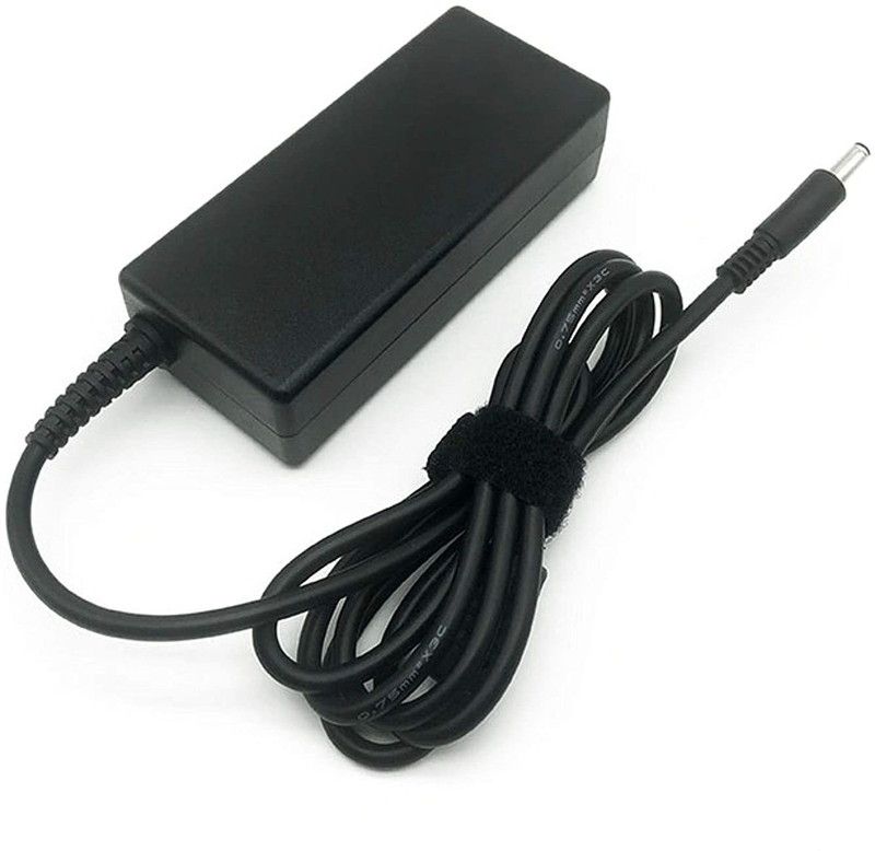 TECHCLONE Laptop Replacement 65W 19.5V 3.34A Pin size 4.5mm x 3.0mm compatible Dell 65 W Adapter  (Power Cord Included)