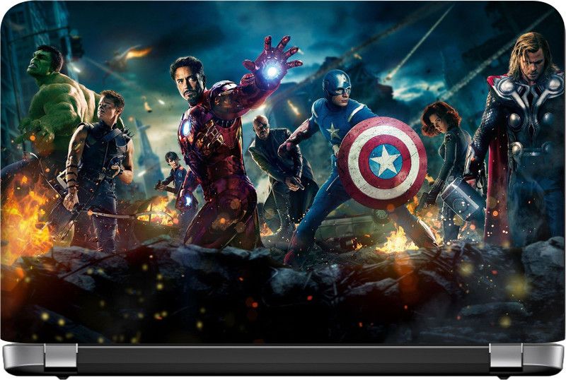 OggyBaba Avengers Laptop Back Skin, Decal 15.6 Vinyl Laptop Decal 15.6