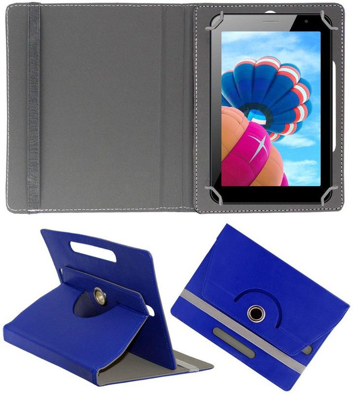 ACM Flip Cover for iBall Slide D7061  (Blue, Cases with Holder, Pack of: 1)