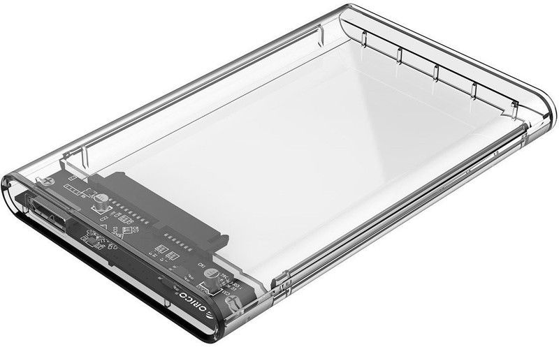 ORICO 2.5 inch Transparent USB3.0 Hard Drive Enclosure (2139U3) 2.5 inch External hard drive enclosure  (For Windows 2000 / XP / 7 / 8 / 10, Linux, Mac OS 9.1 or above, Black)