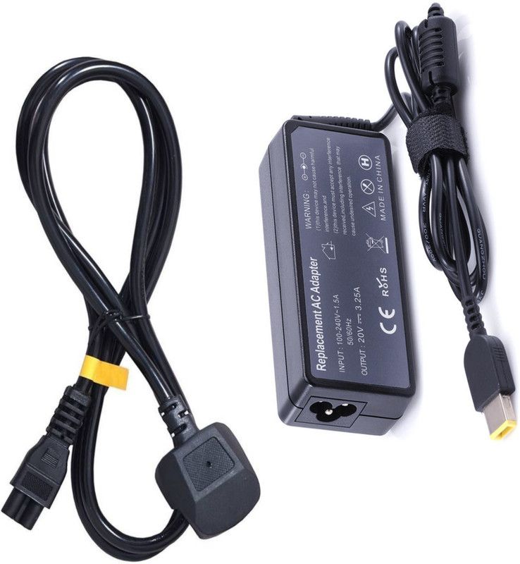 VGTECH Edge E540 20C6003VGE/T440S 20AQ0072US/X240 20AL008C 65 W Adapter  (Power Cord Included)