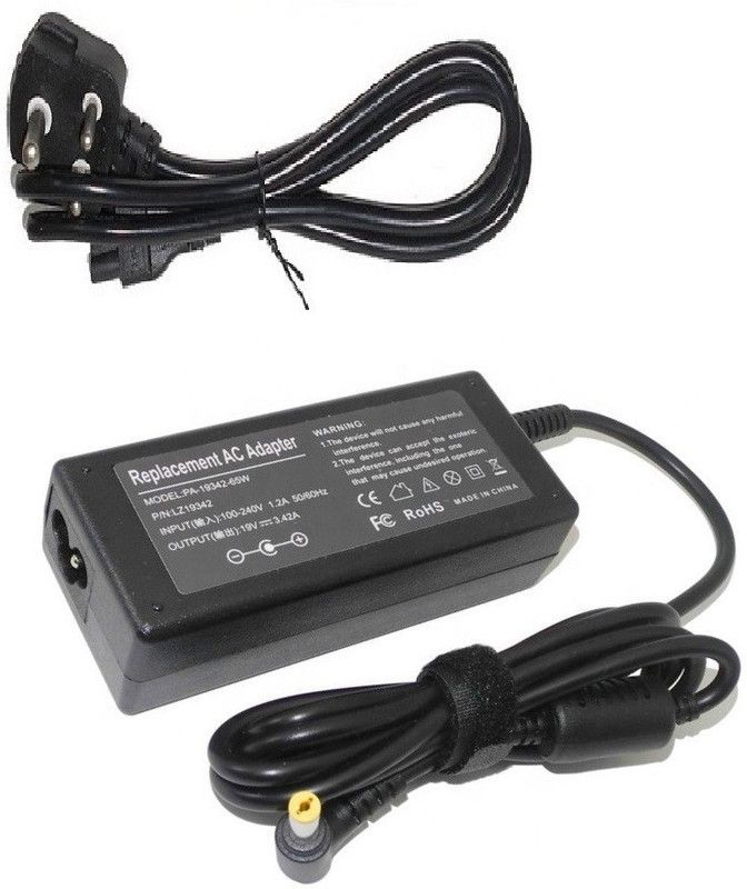 Laplogix Travelmate 2490 19V 3.42 65 W Adapter  (Power Cord Included)