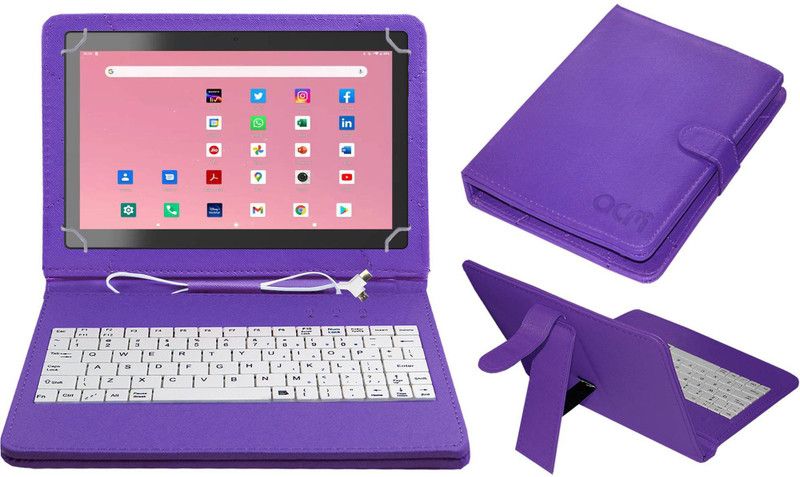 ACM Keyboard Case for Ankikrit Tab104gdm1  (Purple, Cases with Holder, Pack of: 1)