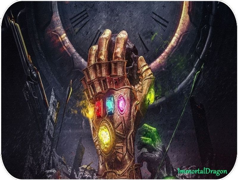 ImmortalDragon Marvel Infinity Gantlet Anti Skid Gaming Serise Mousepad Mousepad  (Multicolor)