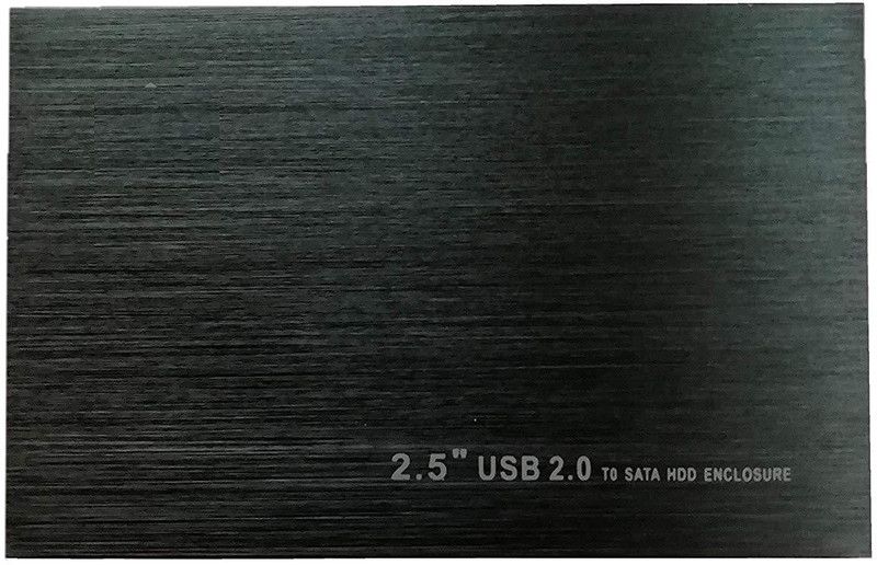 LipiWorld Drive Enclosure External Case (2.5" MINIDISK Black) 2.5 inch Case External  (For HDD Case External USB 2.0 SATA 2.5" inch SATA Hard Disk Drive Enclosure External Case, Black)