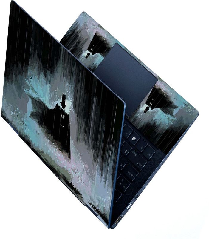 FineArts HD Printed Full Panel Laptop Skin Sticker Vinyl Fits Size Upto 15.6 inches No Residue, Bubble Free - Batman Art Self Adhesive Vinyl Laptop Decal 15.6