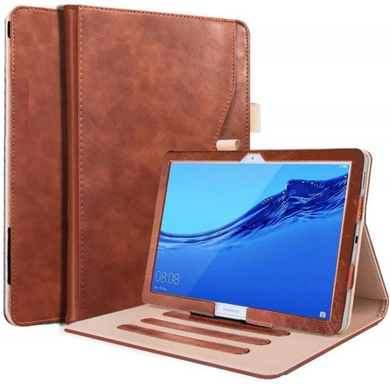 HARITECH Flip Cover for Lenovo M10 Plus (10.3 inch) (TB-X606F/TB-X606X)  (Brown, Rugged Armor, Pack of: 1)