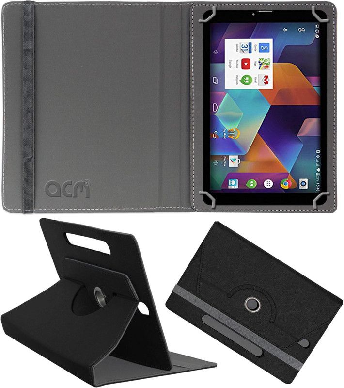 ACM Flip Cover for Domo Slate S5 3g  (Black, Cases with Holder)
