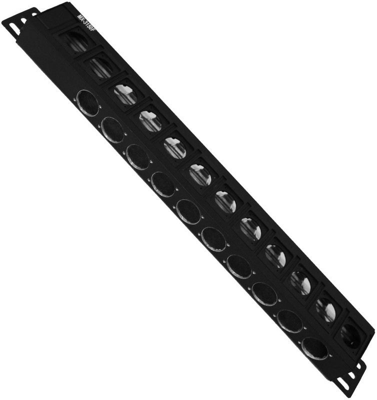 MX Audio Cable Stage Junction 32 Port box for Microphone Cable with XLR RCA 3.5mm 6.3mm Mono stereo and Speakon Jack Extensions 32-Way Sound Junction Box  (Black)