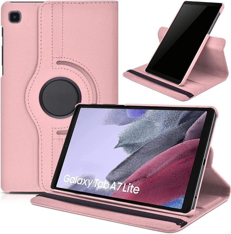 ST Creation Flip Cover for Samsung Galaxy TAB A7 Lite SM-T220 SM-T225  (Pink, Dual Protection, Pack of: 1)