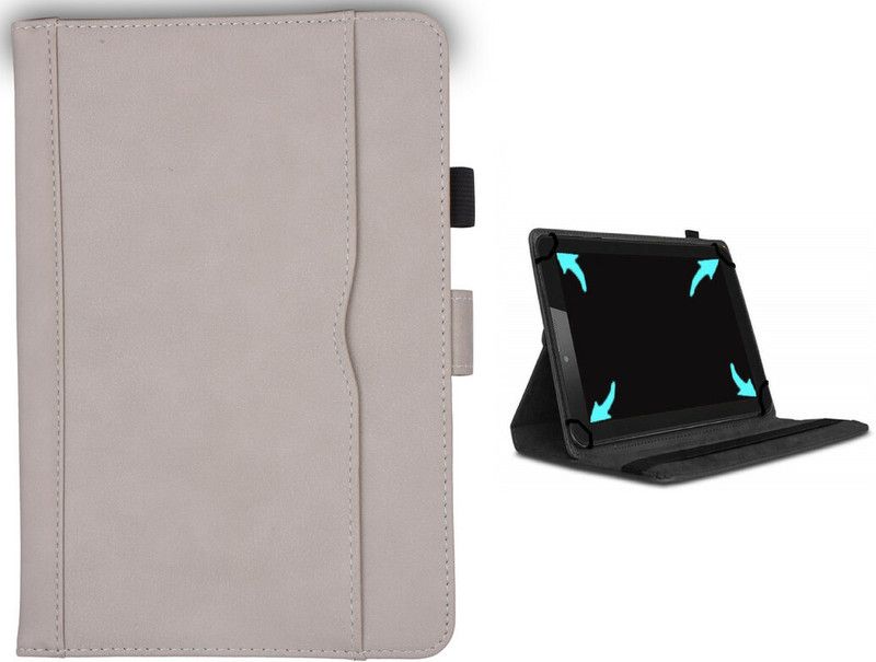 WHITBULL Flip Cover for Amazon Fire HD 10 (10.1 Inch) (2017) / Amazon Fire HD 10 (10.1 Inch) (2015)  (Grey, Magnetic Case, Pack of: 1)