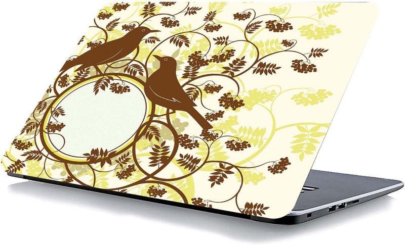 qth FLORAL LAP-4091 VINYL Laptop Decal 15.6
