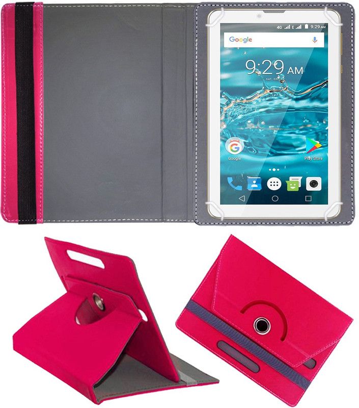 Fastway Flip Cover for Alive Plus i800 4G 7'' Inch Tablet  (Pink, Cases with Holder)