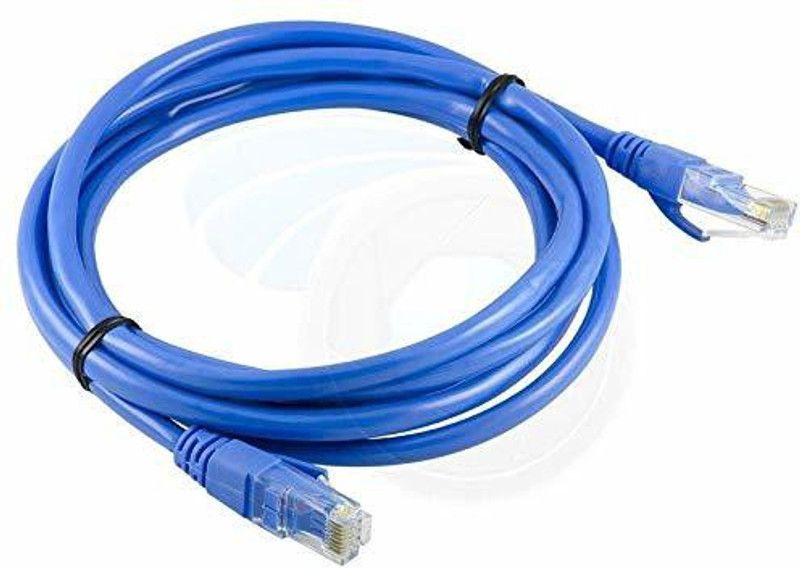 10 METER CAT5/5E RJ45 Ethernet Network Internet LAN Wire High Speed Patch Cable 10 m LAN Cable  (Compatible with All Vivo, Oppo, Samsung, Gionee, Mi, Vivo, One Plus and Boat, BLUE)