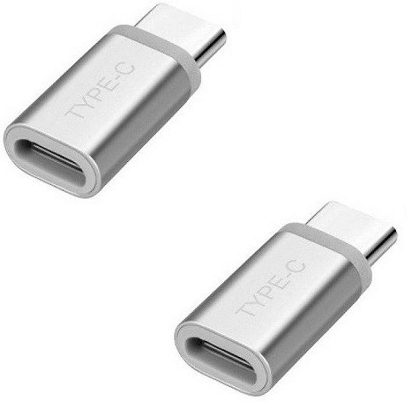 techdeal Type C Silver USB Adapter  (Silver)