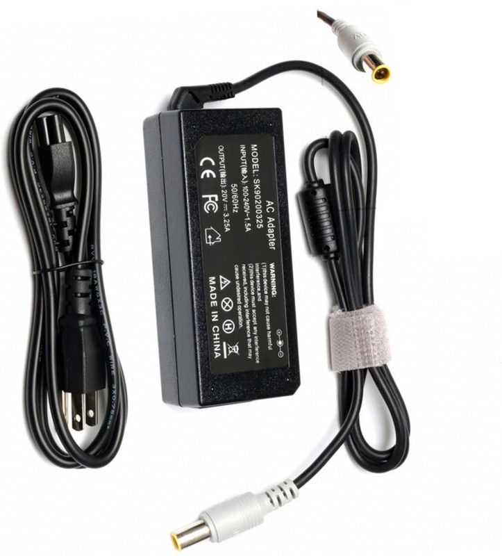 VGTECH Laptop Adapter compatable with Ibm Lenovo Edge 13 0217-31U 65 W Adapter  (Power Cord Included)