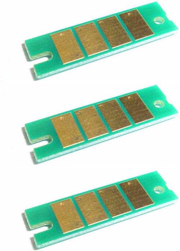 Dubaria Toner Reset Chip For Ricoh SP 3510 & SP 3510DN Toner Cartridge - Pack of 3 Green Ink Toner