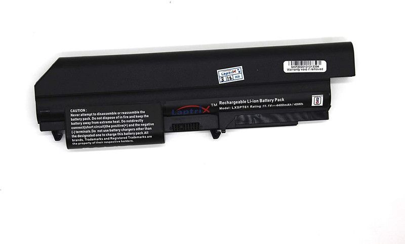 Laptrix Laptop Battery Compatible for Thinkpad R400 T400 R61 7734 T400 2764 41U3198 42T4547 42T4652 6 Cell Laptop Battery