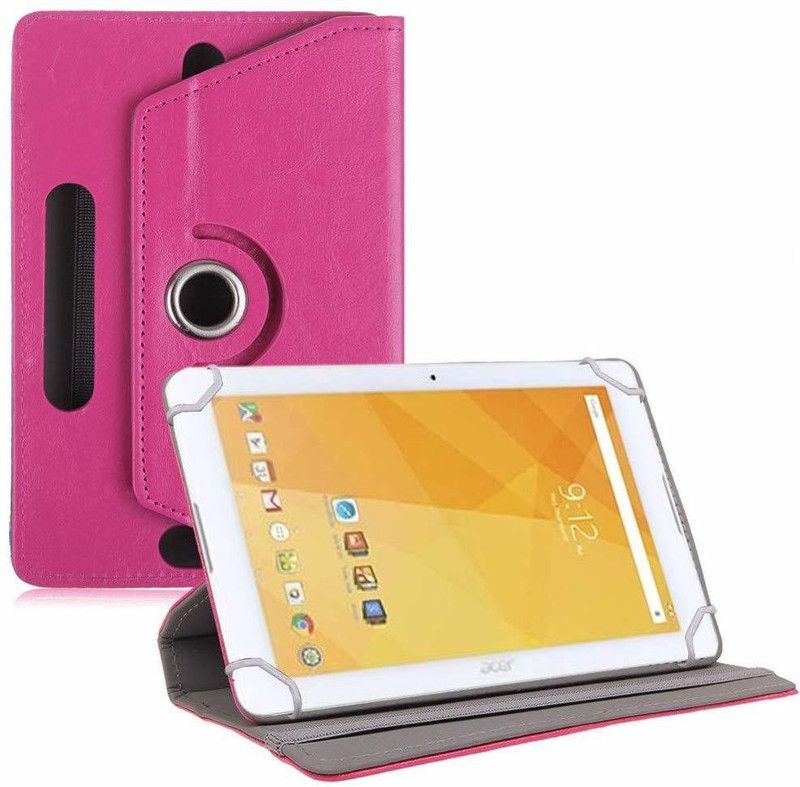 TGK Flip Cover for Acer Iconia One 10 inch Tablet  (Pink, Shock Proof, Pack of: 1)