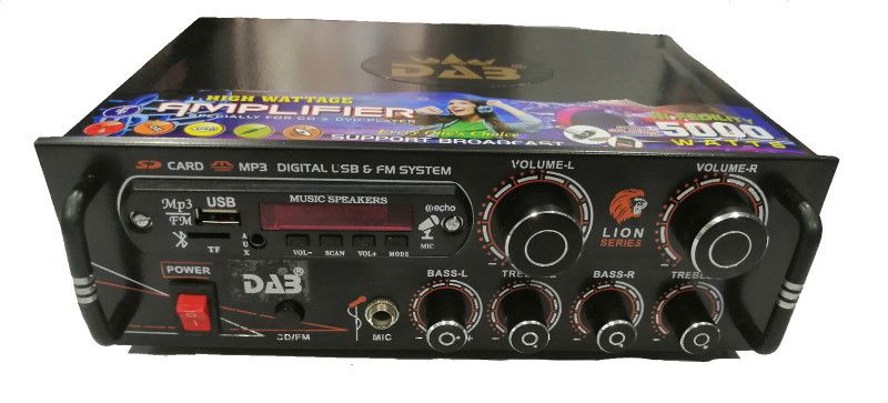 DAB Amplifier 4440 Double IC 2 Ampere 6 Tone Deluxe 160 W AV Control Amplifier  (Black)