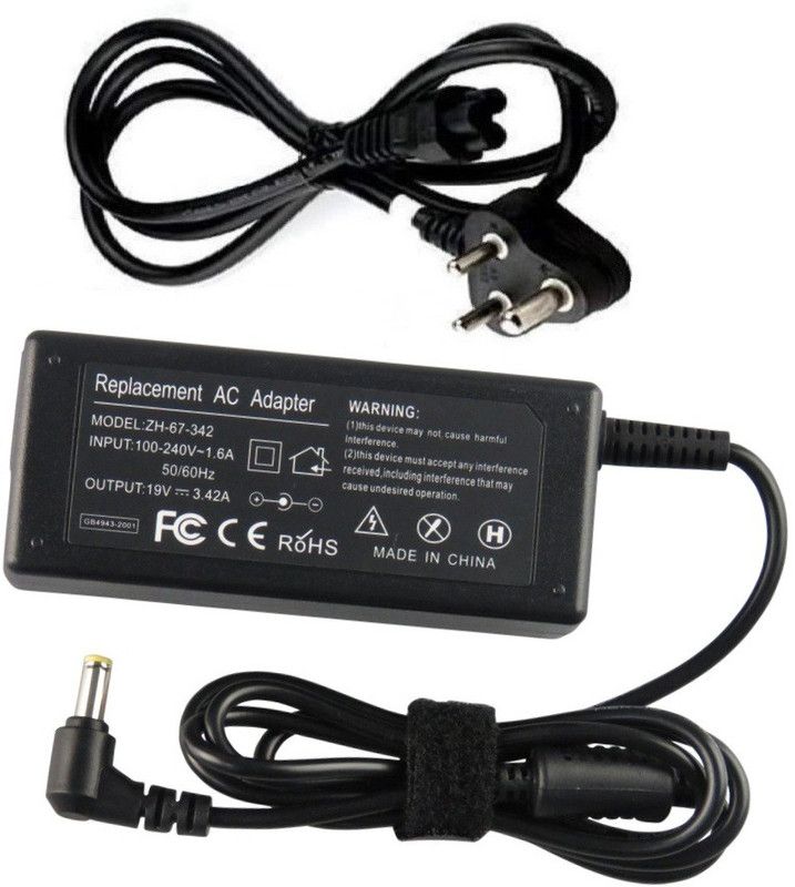 Laplogix Aspire 4625 19V 3.42A 65 W Adapter  (Power Cord Included)