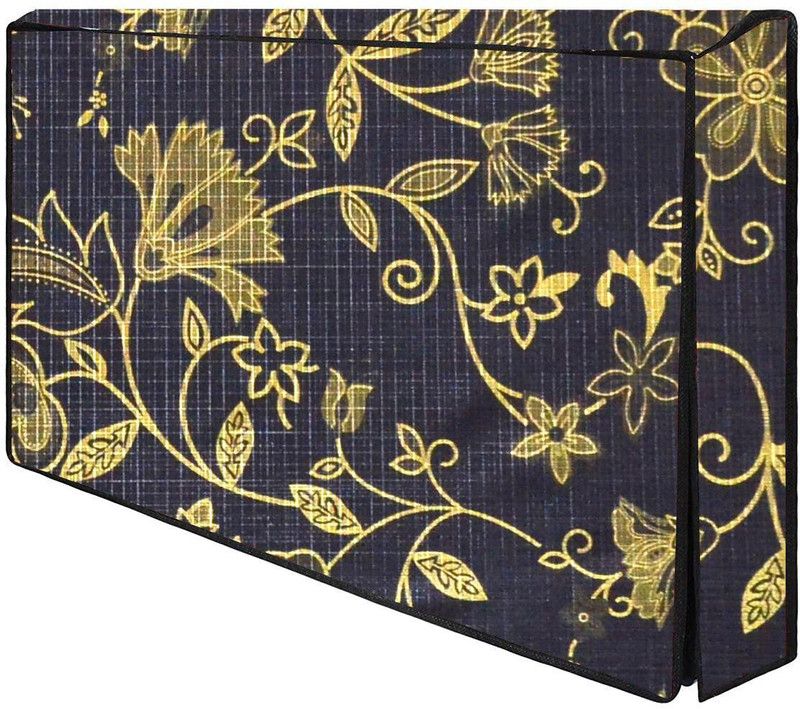 AAVYA UNIQUE FASHION 2 Layer Dustproof & waterproof 32 inch LED TV Monitor Cover for 32 inch LED=LCD=TV Monitor COVER - 32inch/LED/LCD/TV Monitor Cover/Color No 31  (Black,Gold)