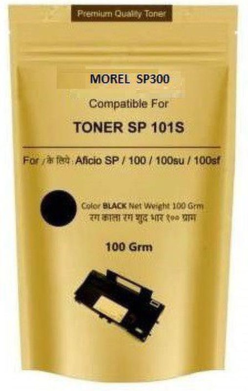 MOREL TONER POWDER POUCH COMPATIBLE FOR USE IN SP300 SP300DN SP310DN SP325SFNW PRINTERS – 100 GRAMS BLACK INK TONER Black Ink Cartridge