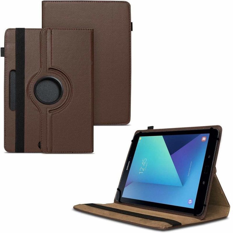 TGK Flip Cover for Samsung Galaxy Tab S3 9.7 inch SM- T820, T825, T827 / 360 degree Rotating Flip Case  (Brown, Cases with Holder, Pack of: 1)