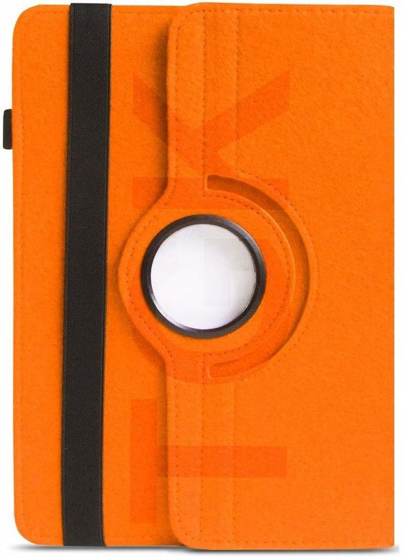 TGK Flip Cover for Lenovo Tab 3 10 Business 10.1" Tablet  (Orange, Cases with Holder, Pack of: 1)