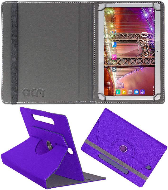 ACM Flip Cover for Fusion5 9.6" 4g  (Purple, Cases with Holder)