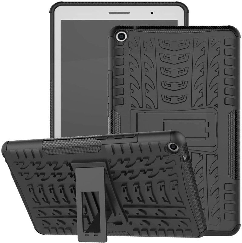 CONNECTPOINT Back Cover for Huawei MediaPad T3 8-Inch  (Black, Shock Proof, Pack of: 1)
