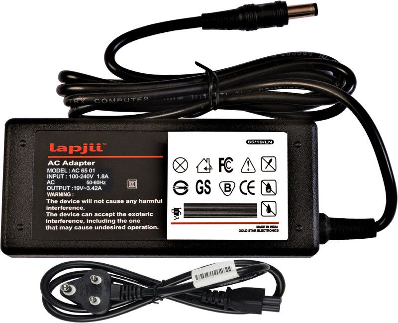 LAPJII Charger Compatible for IdeaPad Y410 Laptops 19v,3.42a,Watts 65 W Adapter  (Power Cord Included)