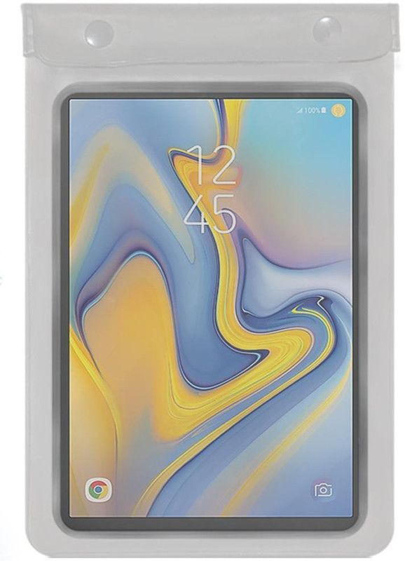 ACM Pouch for Samsung Galaxy Tab A 8 T387  (Transparent, Grey, Waterproof, Silicon, Pack of: 1)