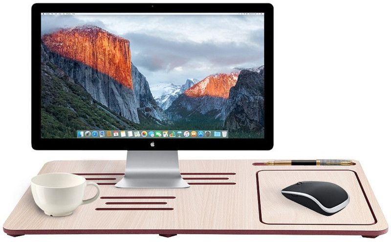 RKSTORE wooden handmade long laptop stand for home or office table esy to install 96-frgtryhtujy6uij Laptop Stand