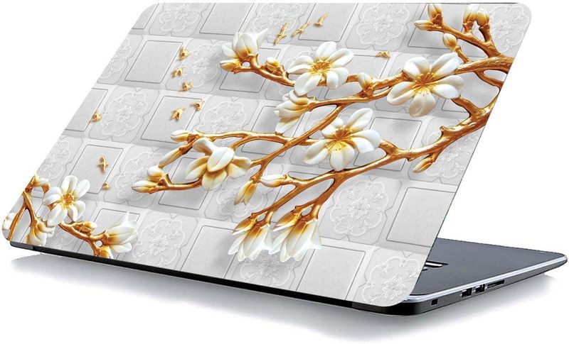 qth FLORAL LAP-2997 VINYL Laptop Decal 15.6