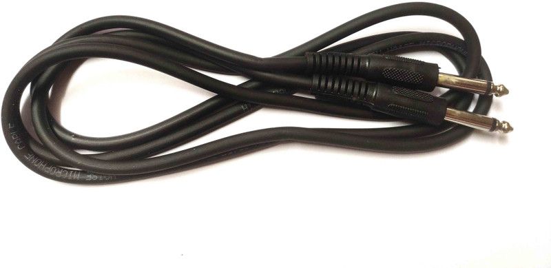 sriaarnika 6.35mm mono plug 1/4 inch Mono Jack to 6.35mm mono plug 1/4 inch Mono Jack Microphone Guitar Amplifier Mixer Stage Studio Cable ( 1.5 Mtr ) 1/4 inch Mono Jack Cable  (Multicolor)