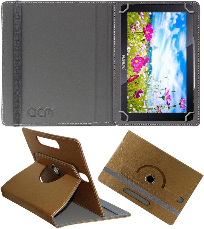 ACM Flip Cover for Fusion5 10.1"  (Gold, Cases with Holder, Pack of: 1)