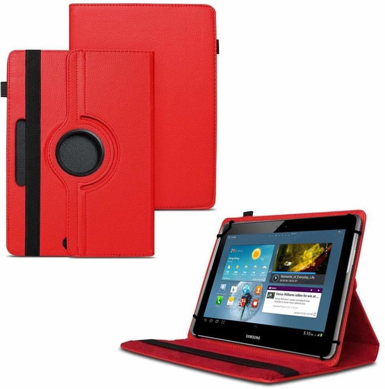 TGK Flip Cover for Samsung Galaxy TAB 10.1 N GT-P7500 GT-P7501 GT-P7510 GT-P7511 GT-P5100 GT-P5110 P510 P750  (Red, Shock Proof, Pack of: 1)