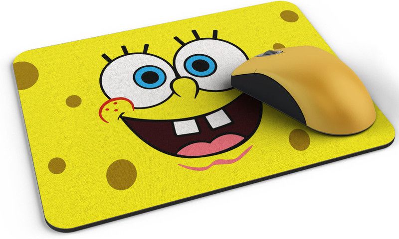 UTU Spongebob smiling Mousepad  (Black)