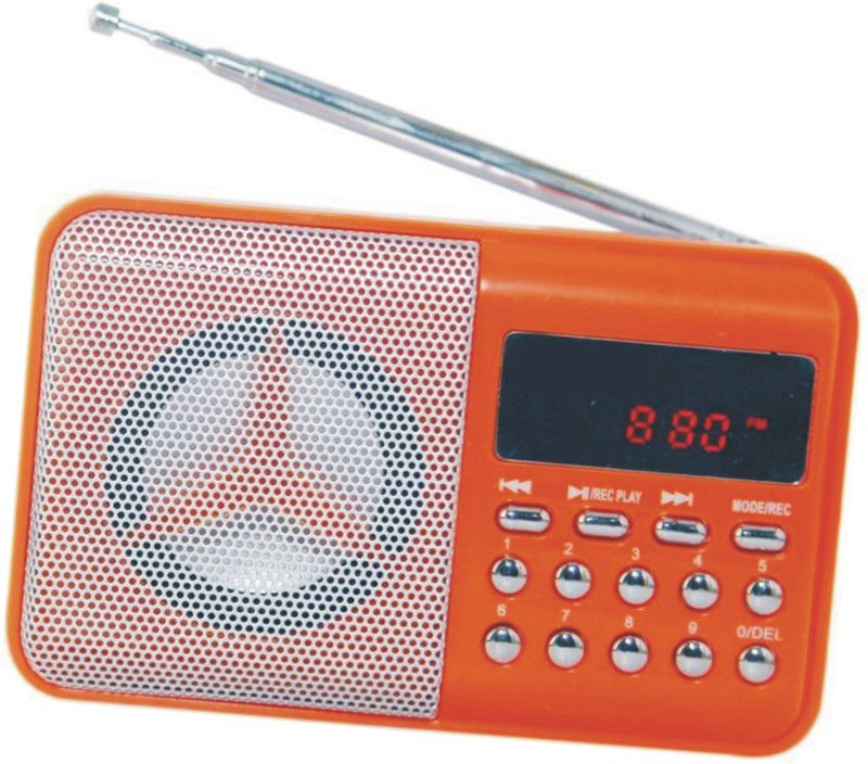 GLOWISH GL-BT2-46 RECHARGEABLE LI-ION BATTERY POWER SOUND USB/TF & SD CARD FM SPEAKER WITH DIGITAL DISPLAY FM Radio  (Multicolor)